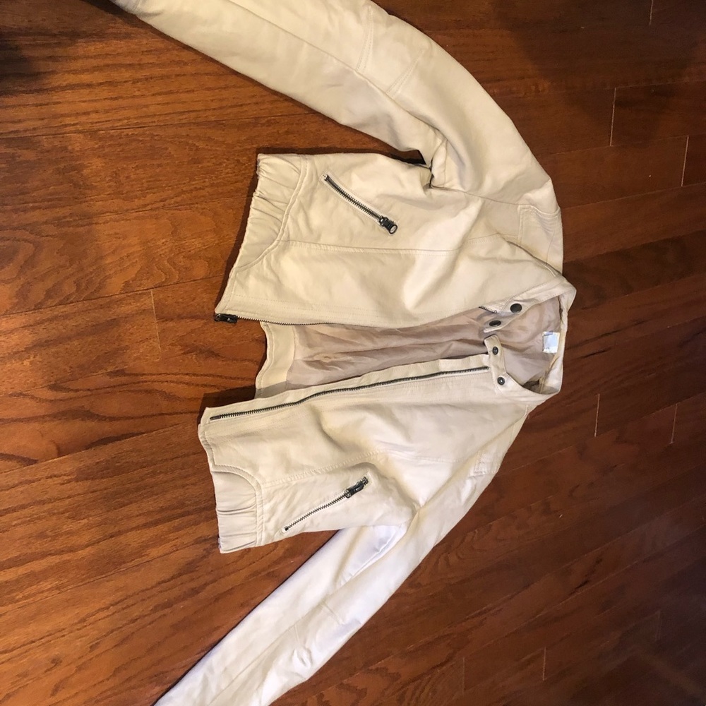Lightly worn Lauren Conrad leather jacket